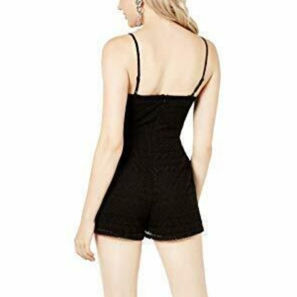NEW Guess Dezzie Lace Short Romper Black Small - Picture 4 of 14
